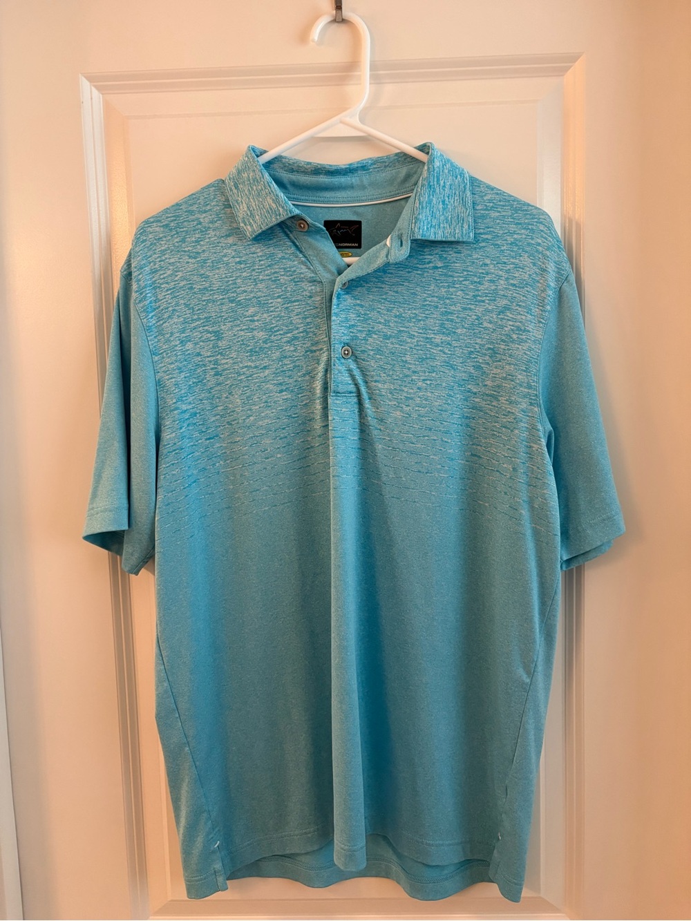 Greg Norman Collection Aqua Heather Polo